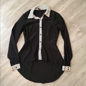 Paper Tee Black Button Down